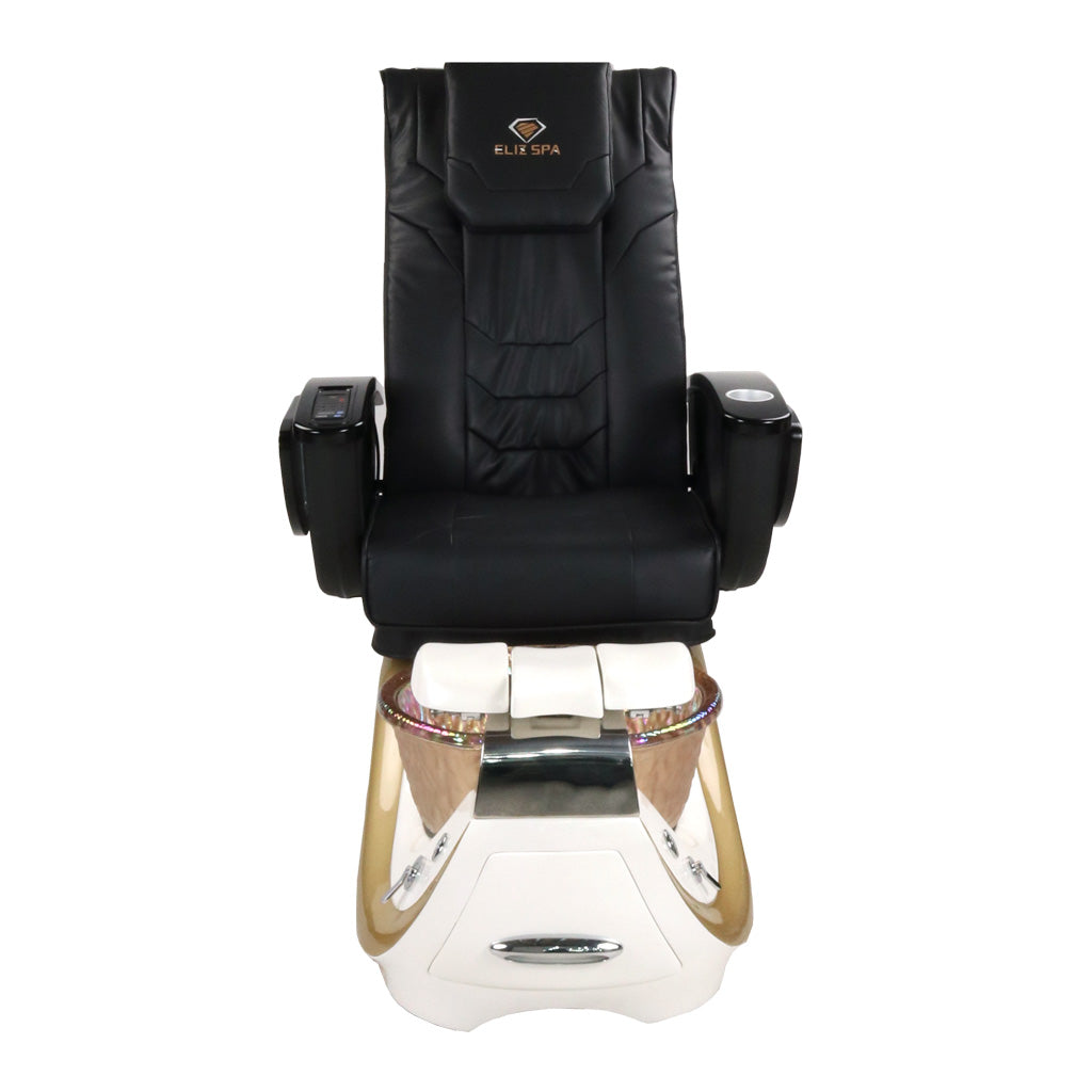 Pedicure Spa Chair - Divine Black | Black | White Pedicure Chair