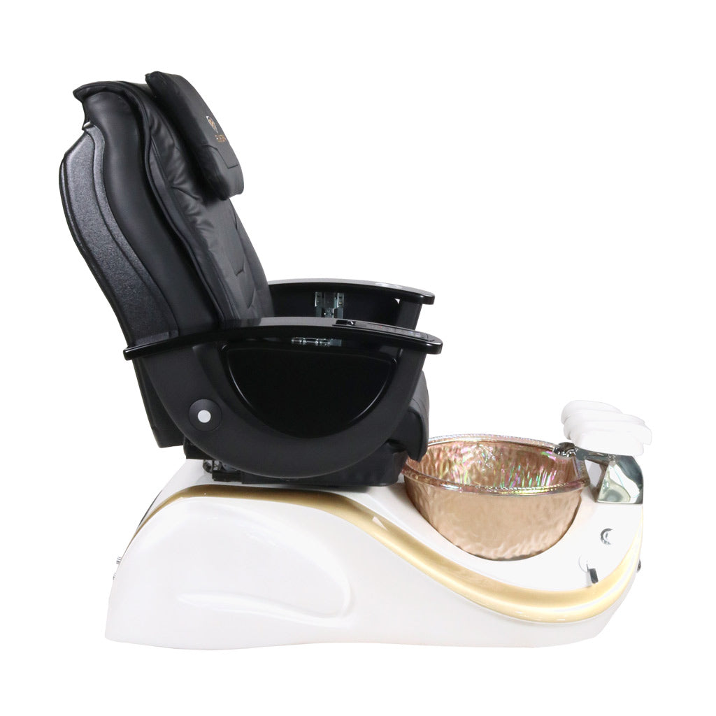 Pedicure Spa Chair - Divine Black | Black | White Pedicure Chair