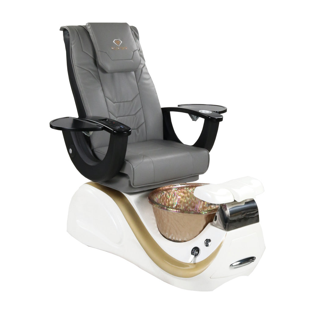 Pedicure Spa Chair - Divine Black | Grey | White Pedicure Chair