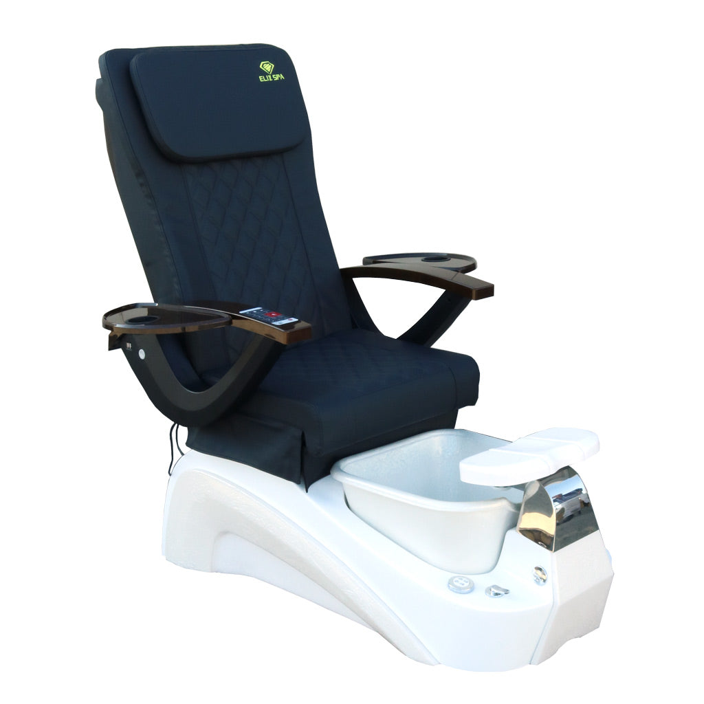 Pedicure Spa Chair - Tarex Wood | Black | White Pedicure Chair