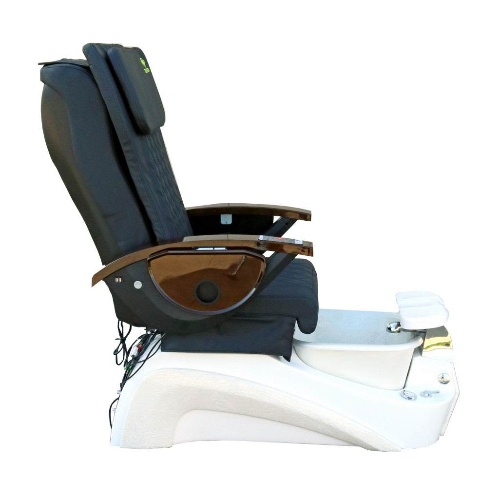 Pedicure Spa Chair - Tarex Wood | Black | White Pedicure Chair