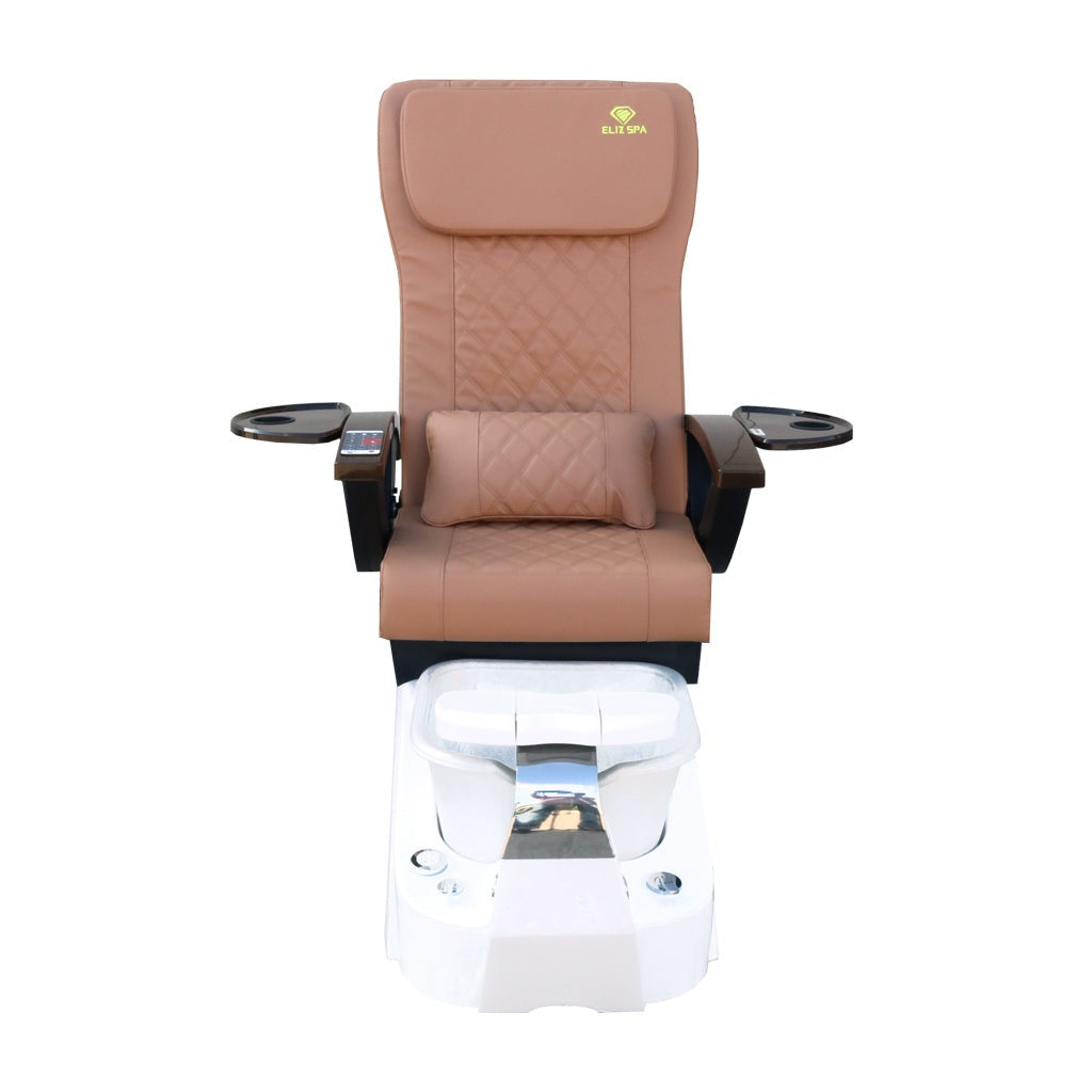Pedicure Spa Chair - Tarex Wood | Cappuccino | White Pedicure Chair
