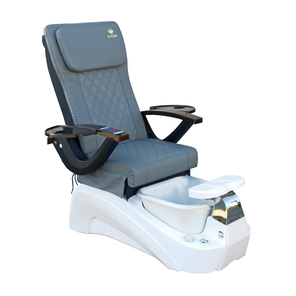 Pedicure Spa Chair - Tarex Wood | Grey | White Pedicure Chair