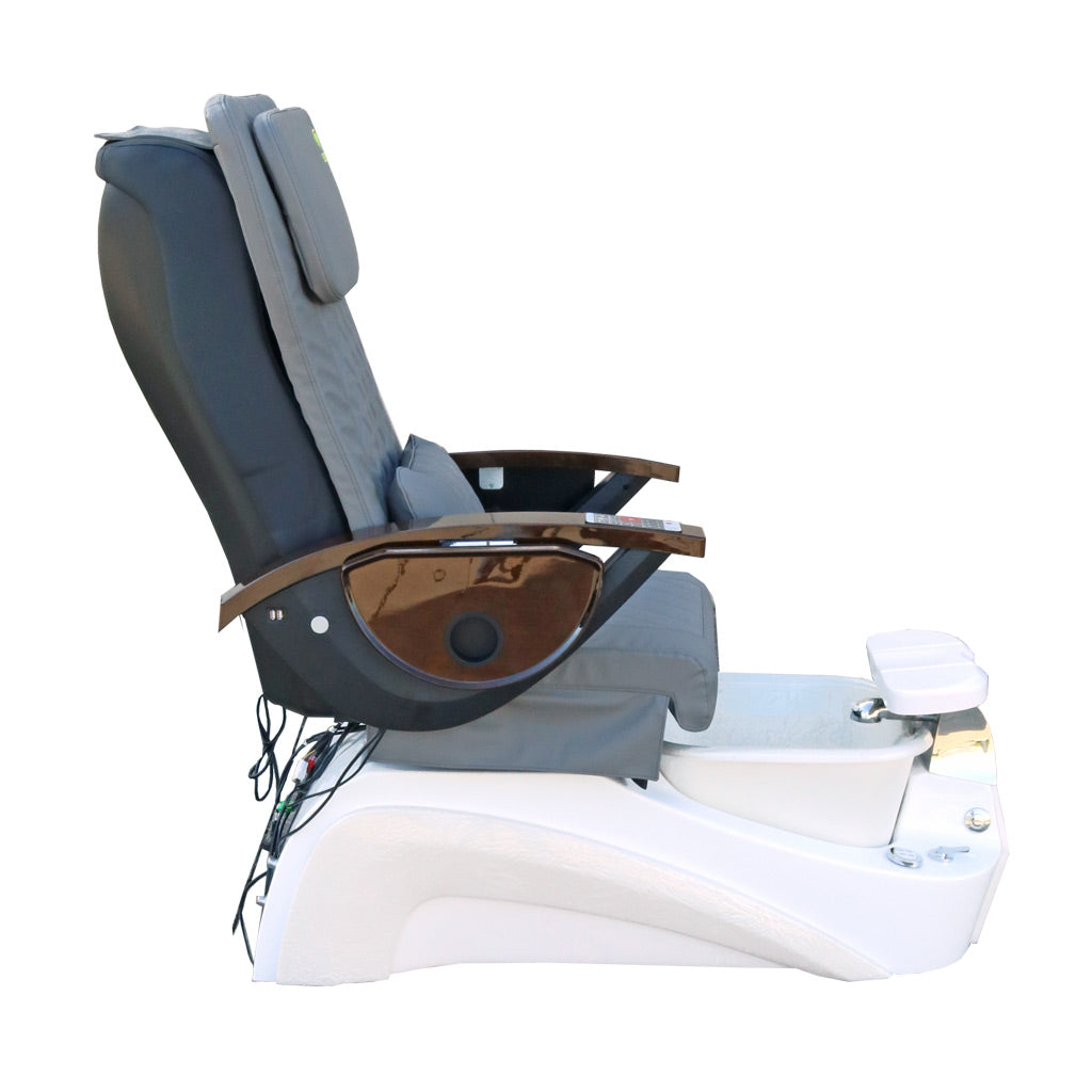 Pedicure Spa Chair - Tarex Wood | Grey | White Pedicure Chair