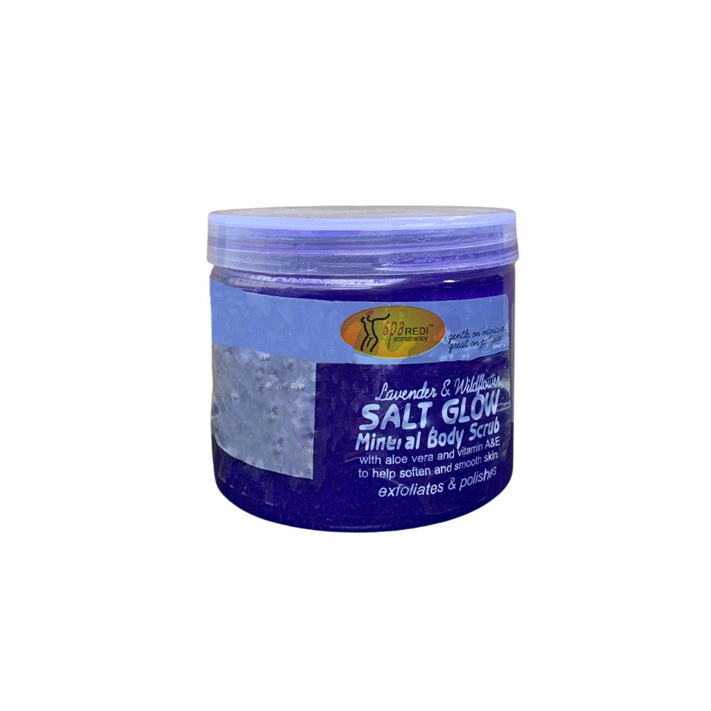 Salt Glow Scrub - Lavender & Wild Flower 16oz Diamond Nail Supplies