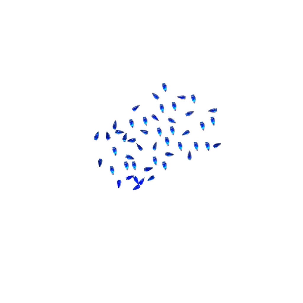 Rhinestone Tear Drop Dark Blue Diamond Nail Supplies