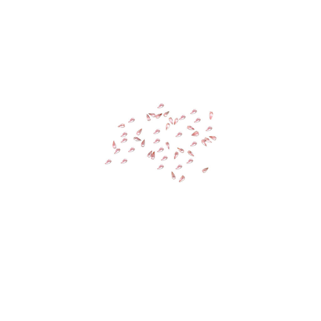 Rhinestone Tear Drop Pink Diamond Nail Supplies