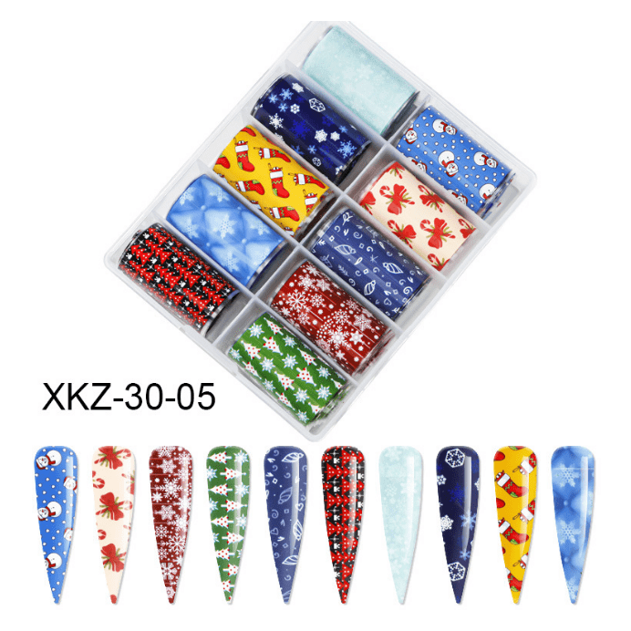 Transfer Foil Set - Christmas 30-05 Diamond Nail Supplies