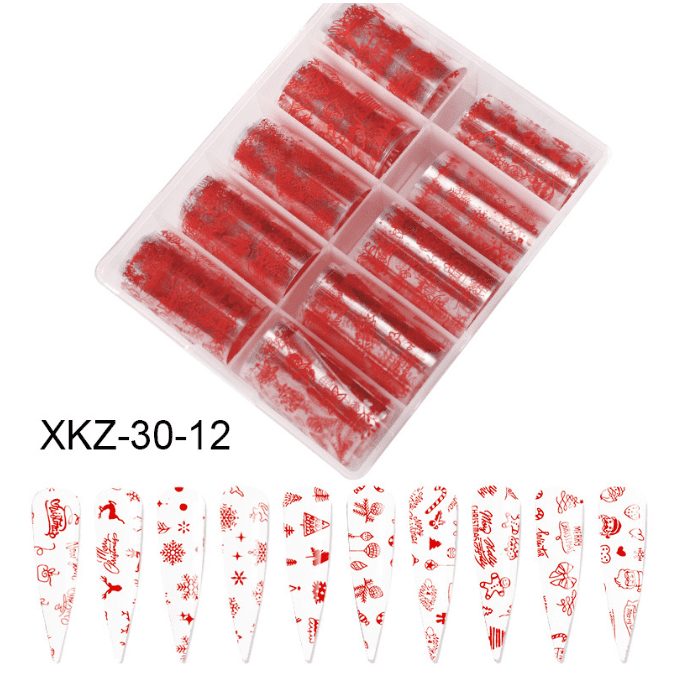 Transfer Foil Set - Christmas 30-12 Diamond Nail Supplies