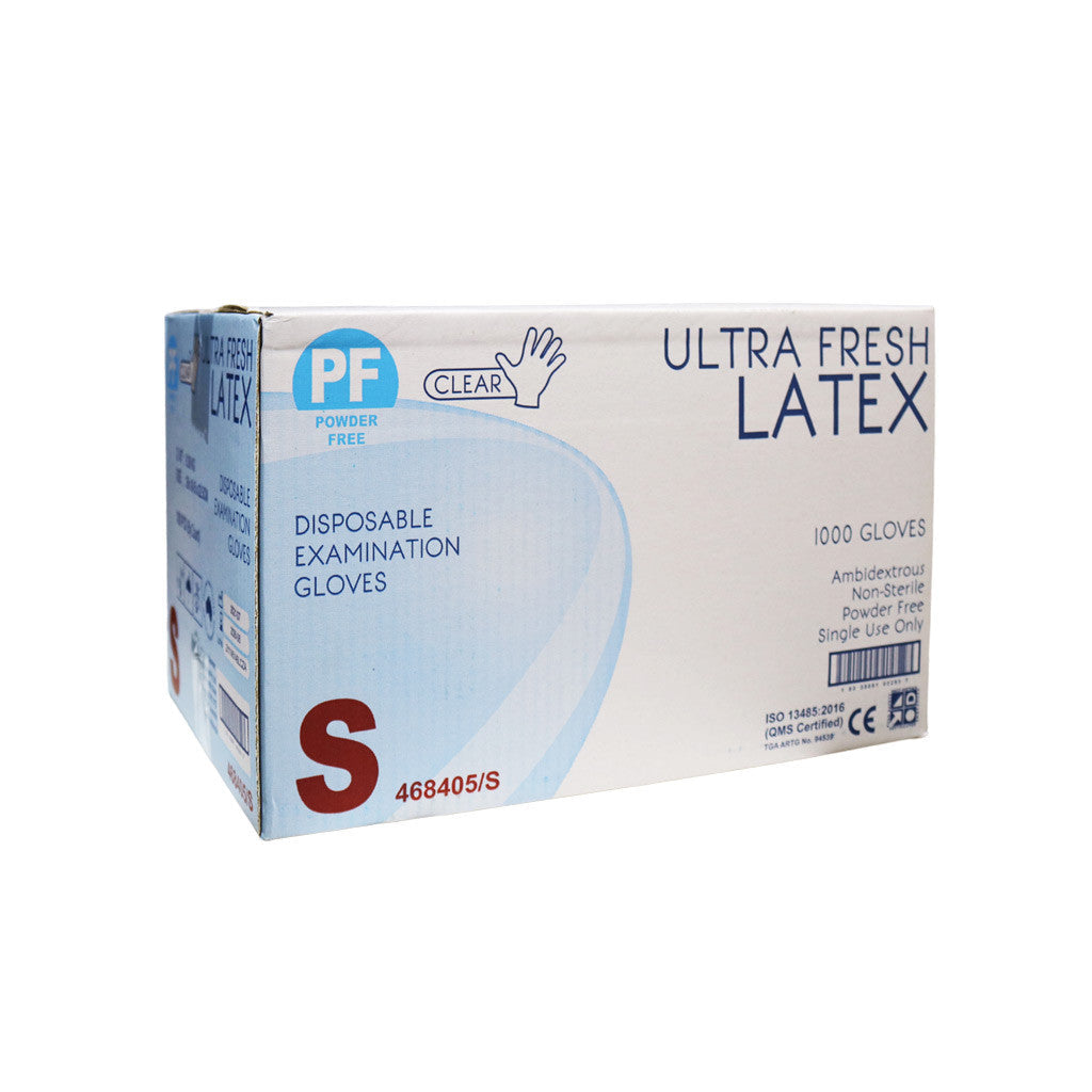 Latex Gloves Small PF Carton 10 Boxes Diamond Nail Supplies