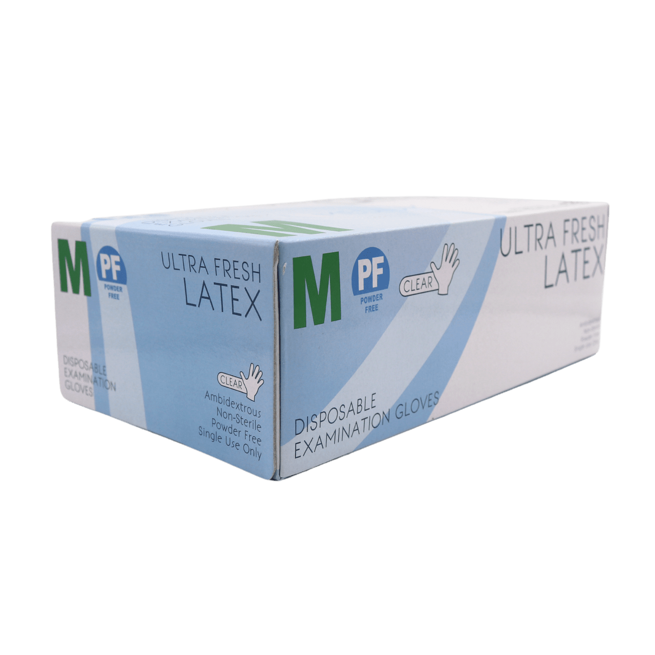 Ultra Fresh Latex Gloves White PF Medium Diamond Nail Supplies