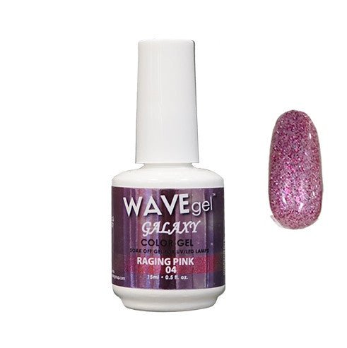 Galaxy Gel Polish - 04 Raging Pink Diamond Nail Supplies