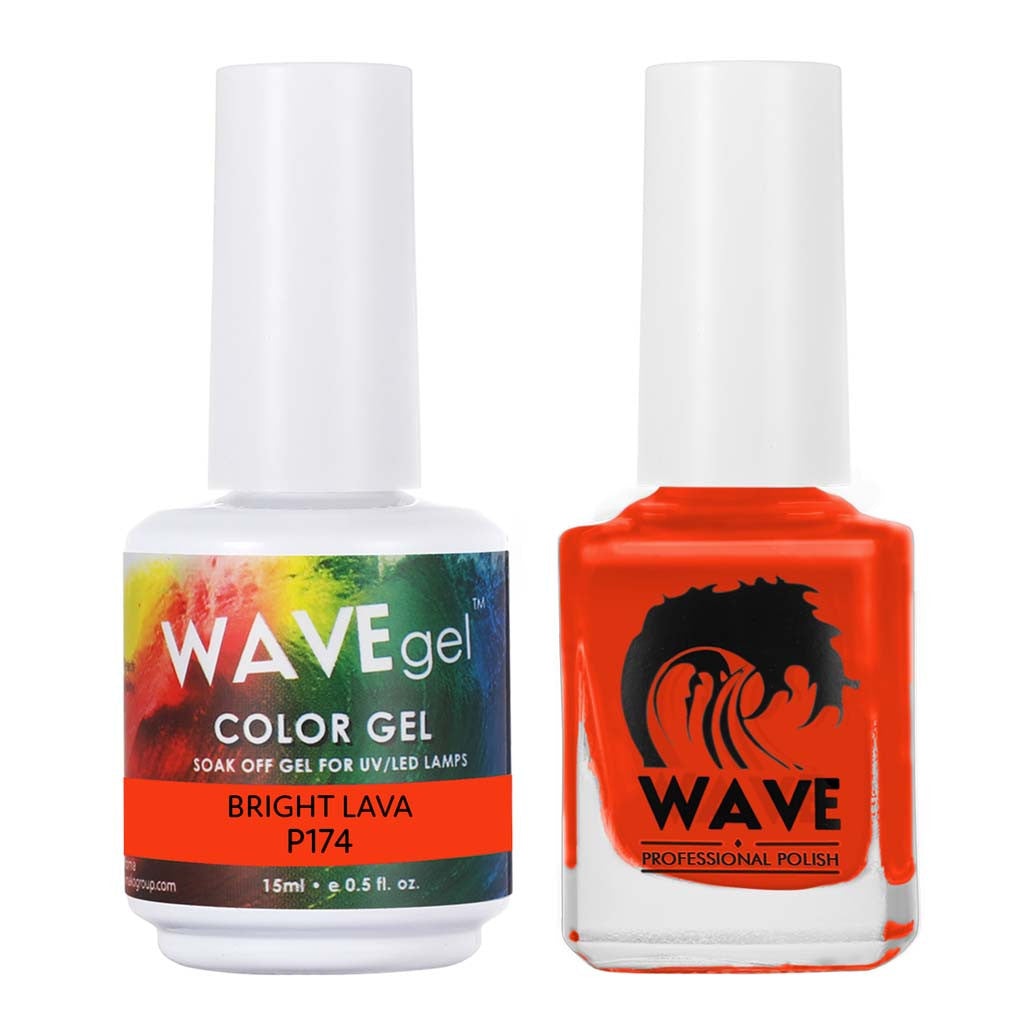 Matching - P174 Bright Lava Diamond Nail Supplies