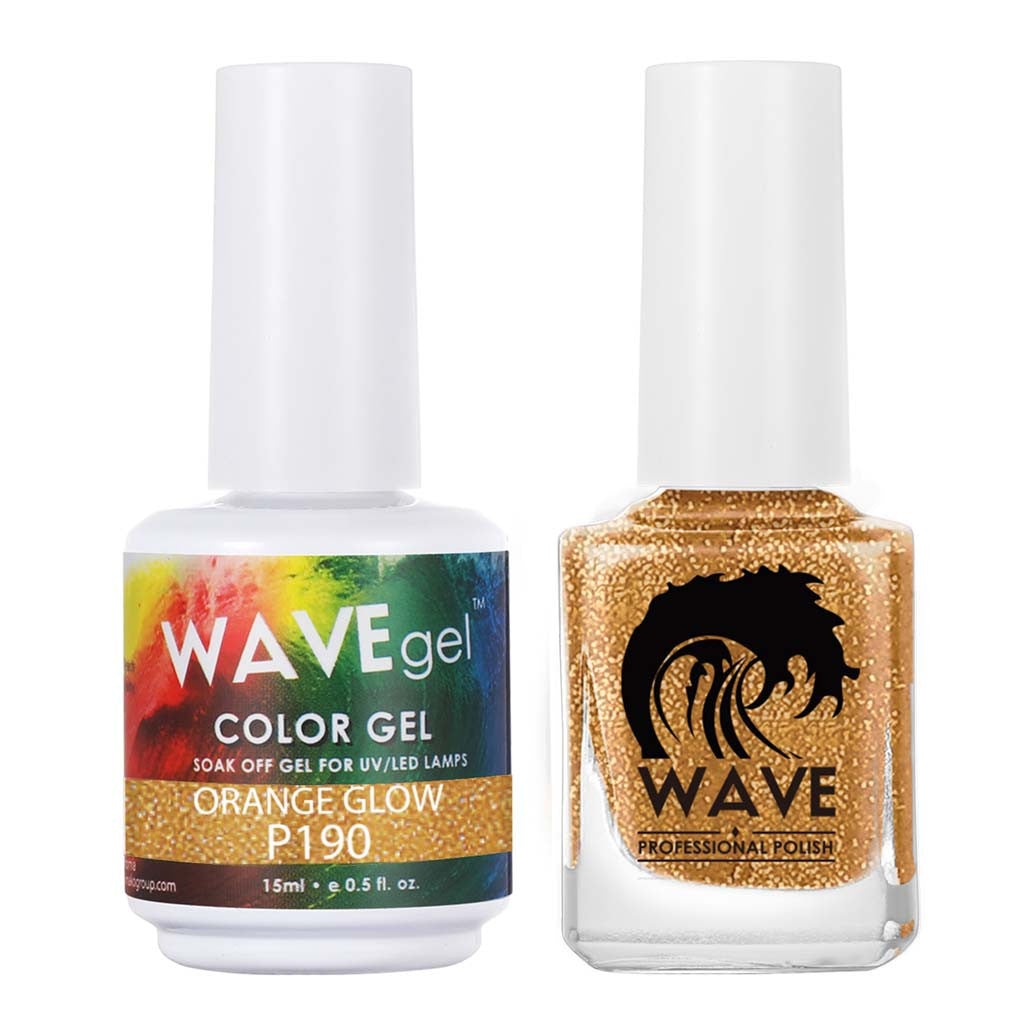 Matching - P190 Orange Glow Diamond Nail Supplies