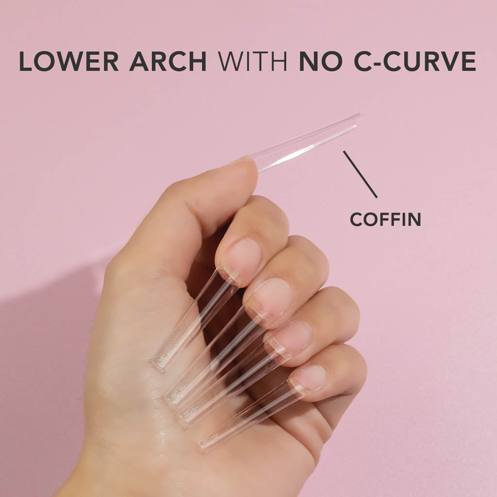 Non C-Curve Tip - NONCC01 XXL Coffin Clear 500pc
