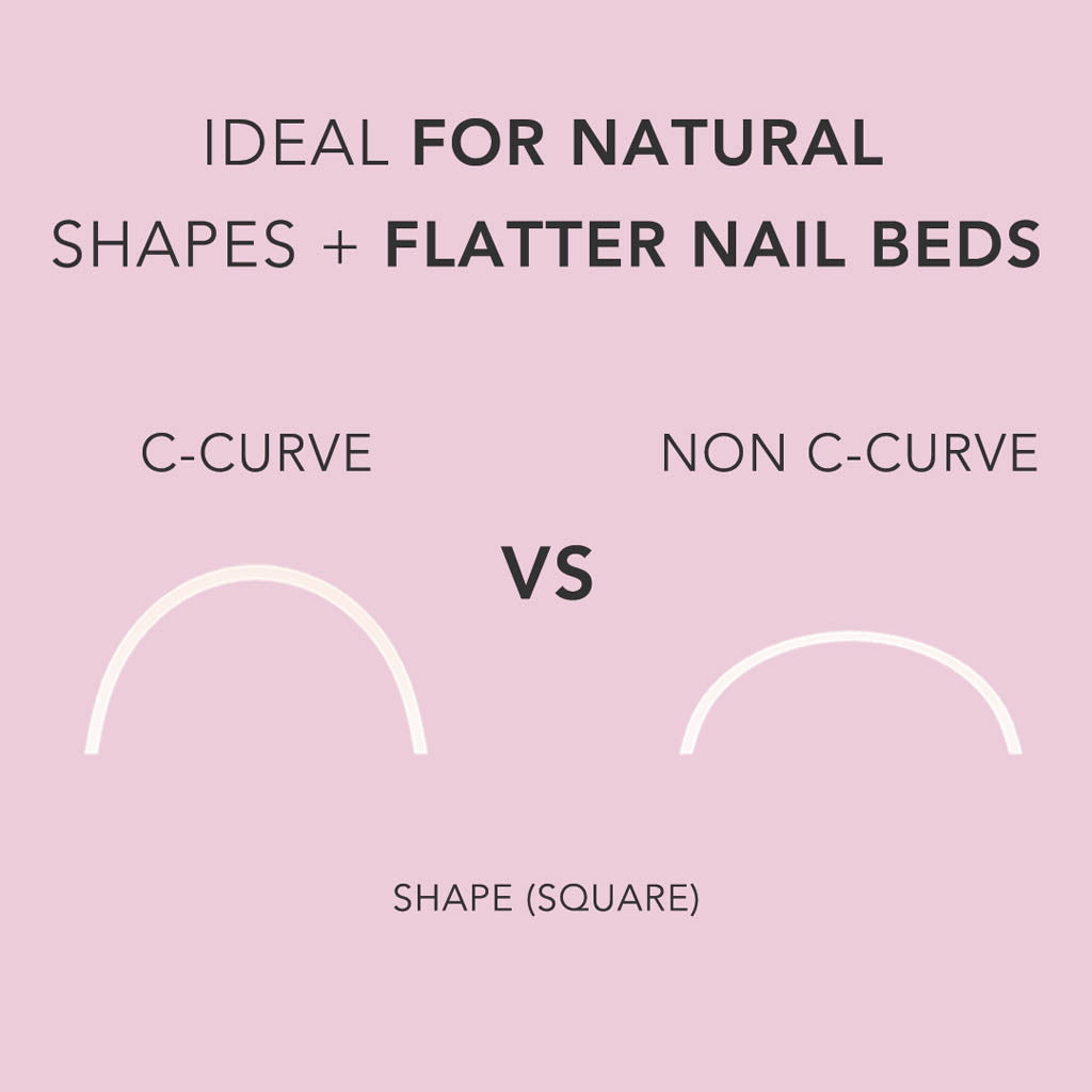 Non C-Curve Tip - NONCN03 XXL Square Natural 500pc