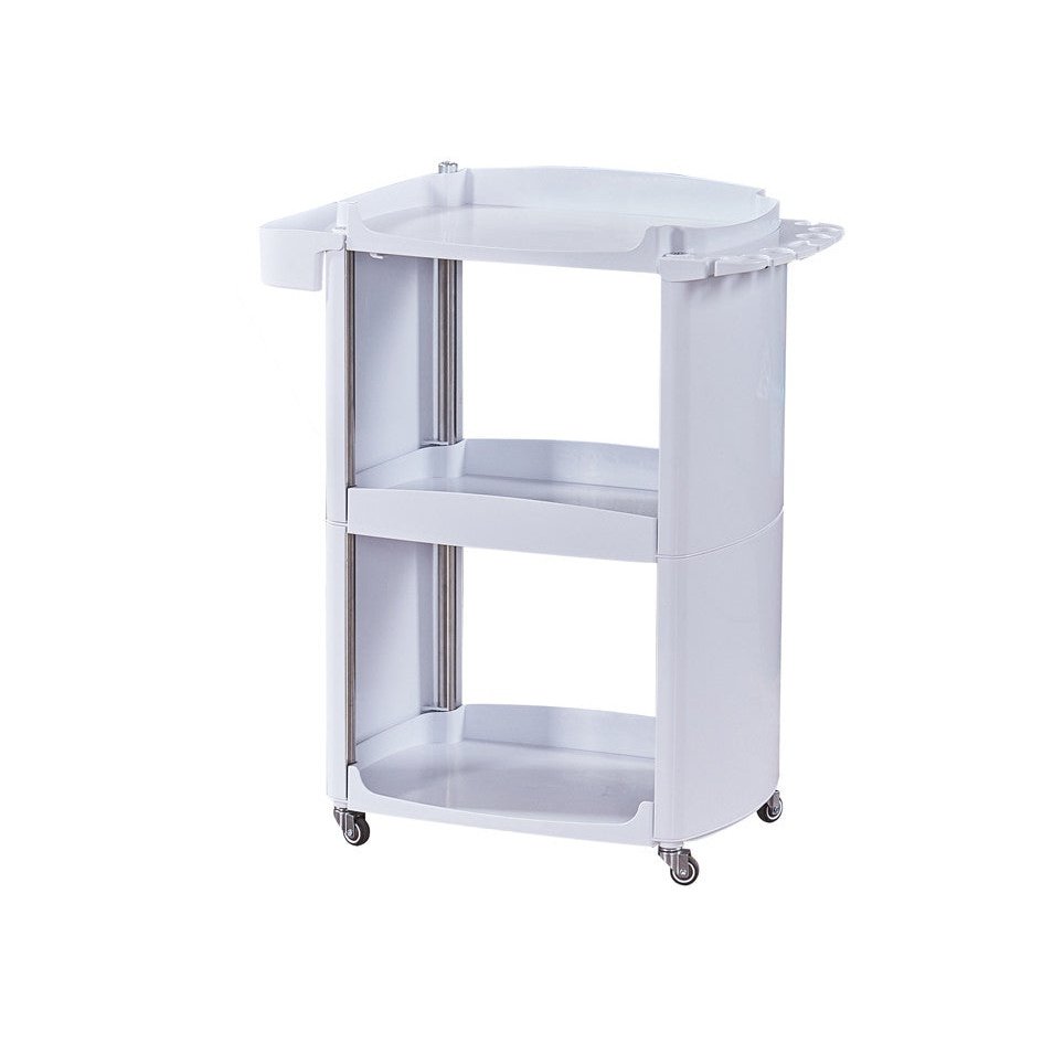 Pedicure Trolley - White 2 Shelf Diamond Nail Supplies