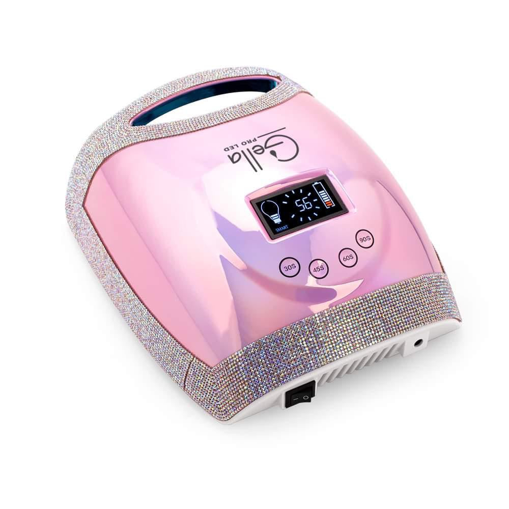 Gella Pro LED Cordless Lamp 48W Crystal Pink Diamond Nail Supplies