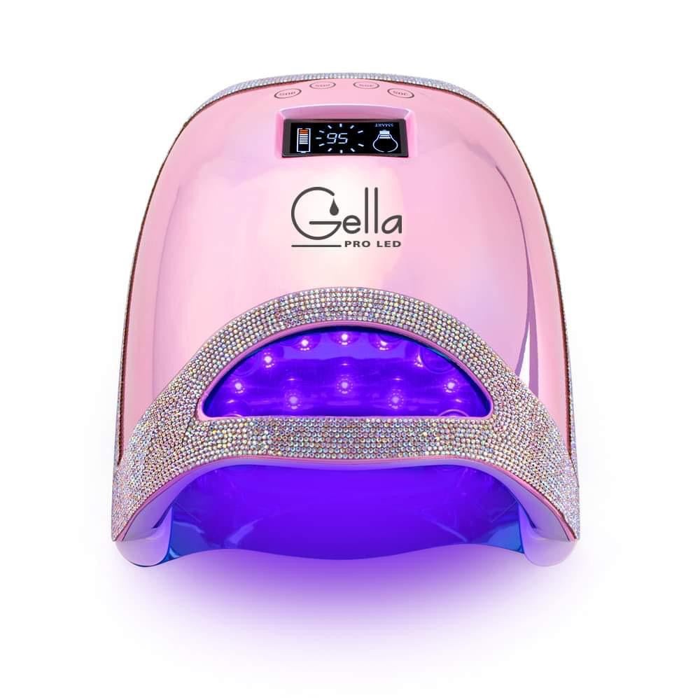 Gella Pro LED Cordless Lamp 48W Crystal Pink Diamond Nail Supplies