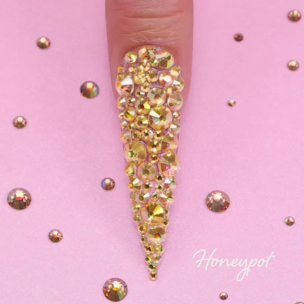 Rhinestones - KSR07 Honey Pot Diamond Nail Supplies