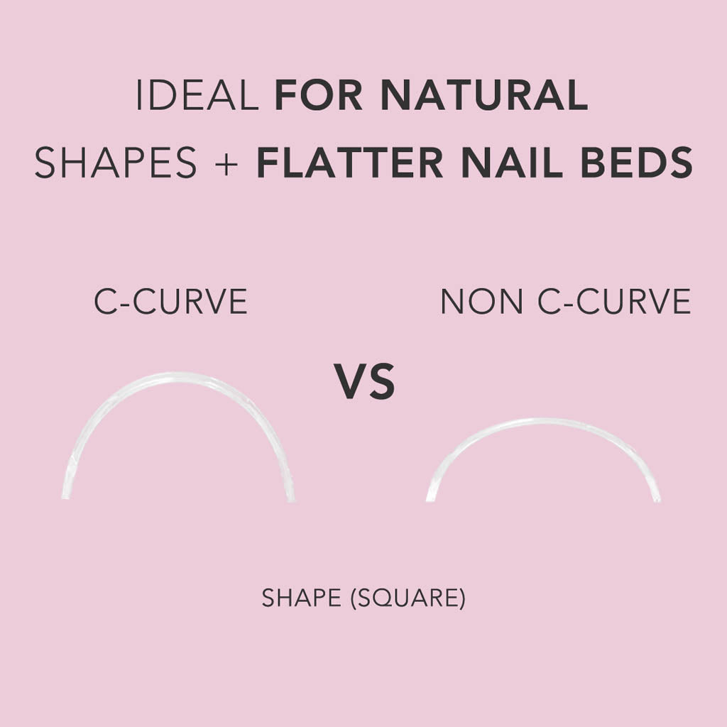 Non C-Curve Tip - NONCC03 XXL Square Clear 500pc