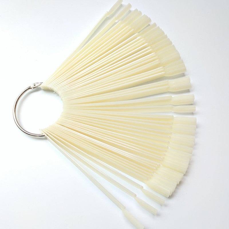 Color Chart Sticks 50pc with Keyring Natural Diamond Nail Supplies