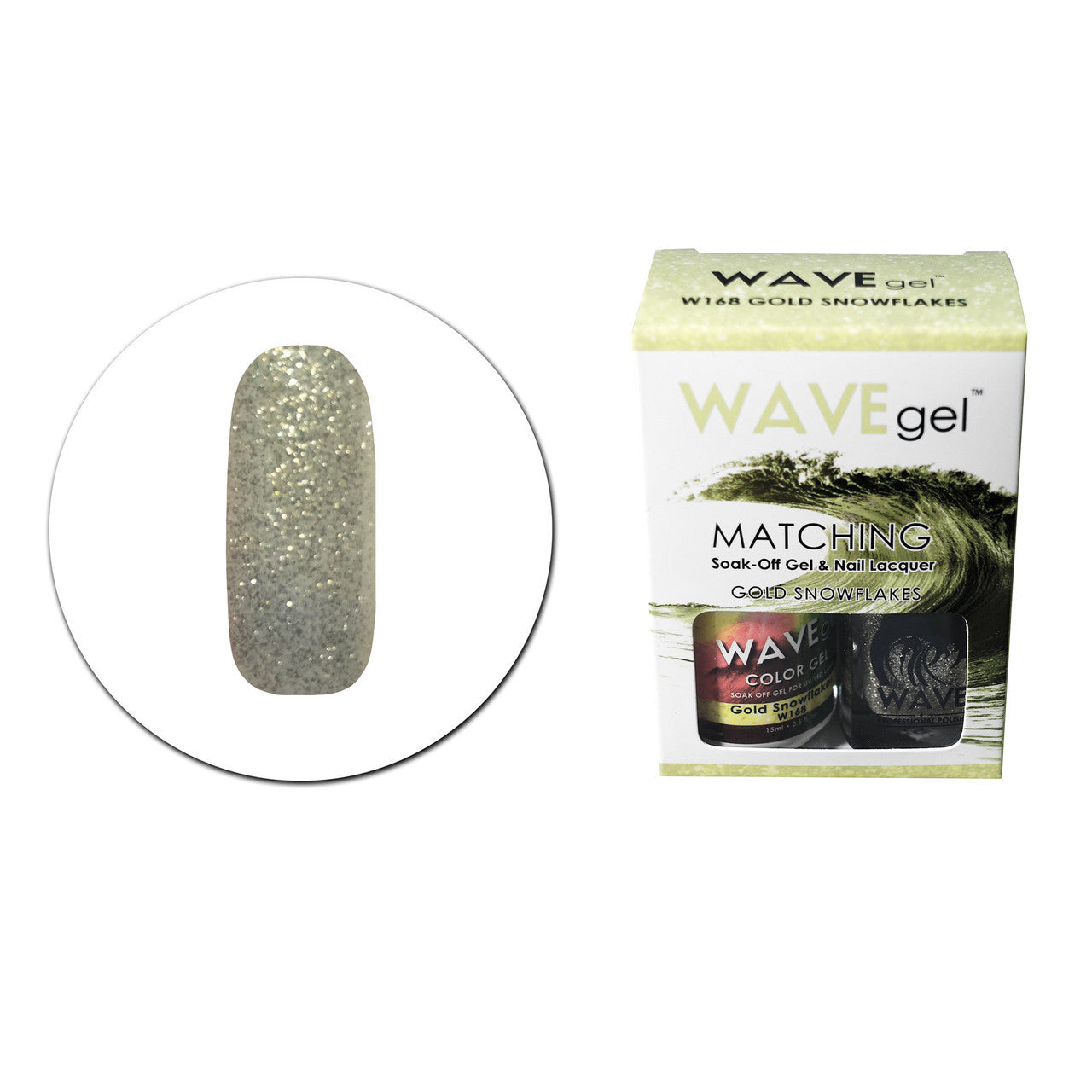Matching -Gold Snowflakes W168 Diamond Nail Supplies