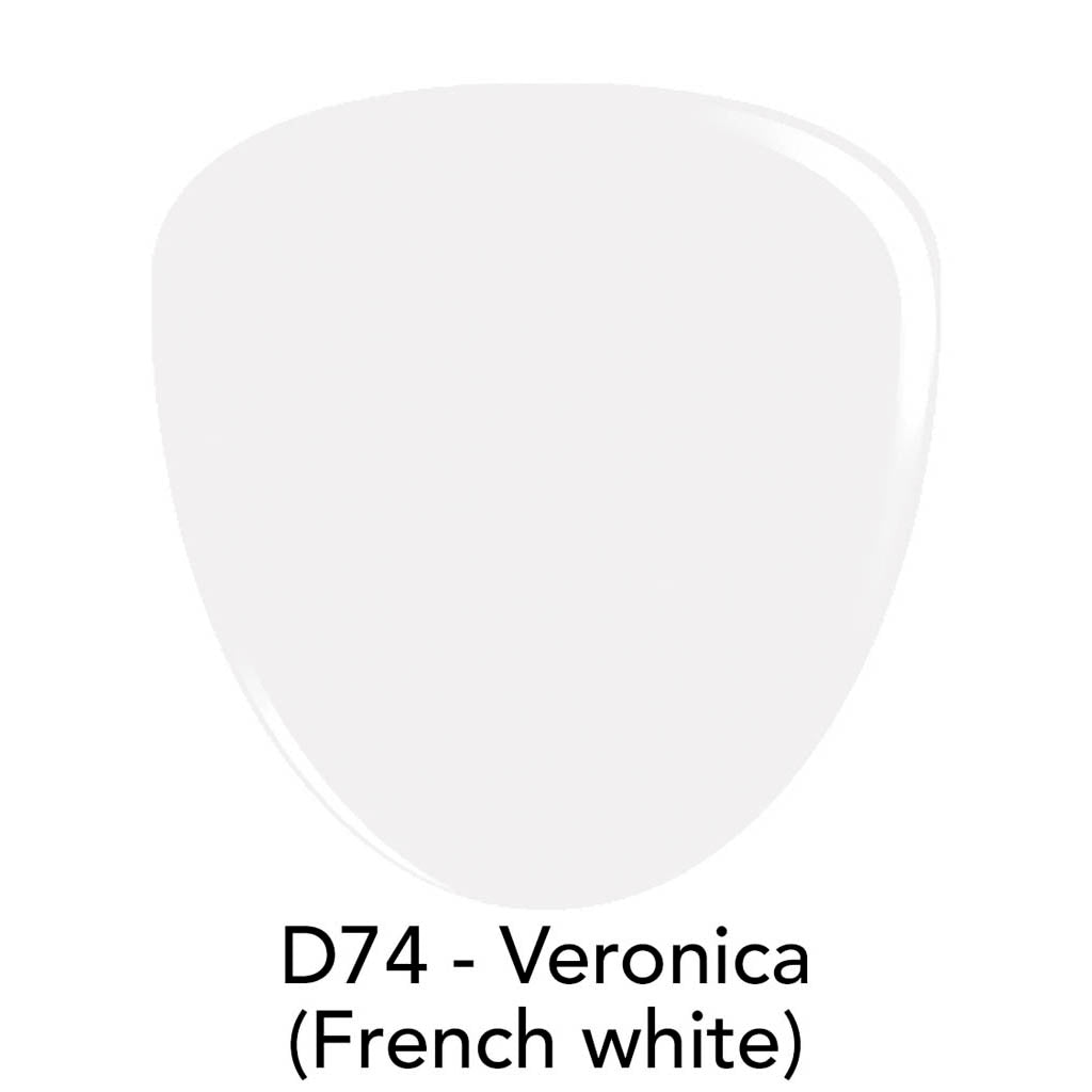 Dip Powder Swatch - D74 Veronica (French White)