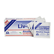 Liv-Wipe Mini Alcohol Swabs 70% Isopropyl Alcohol