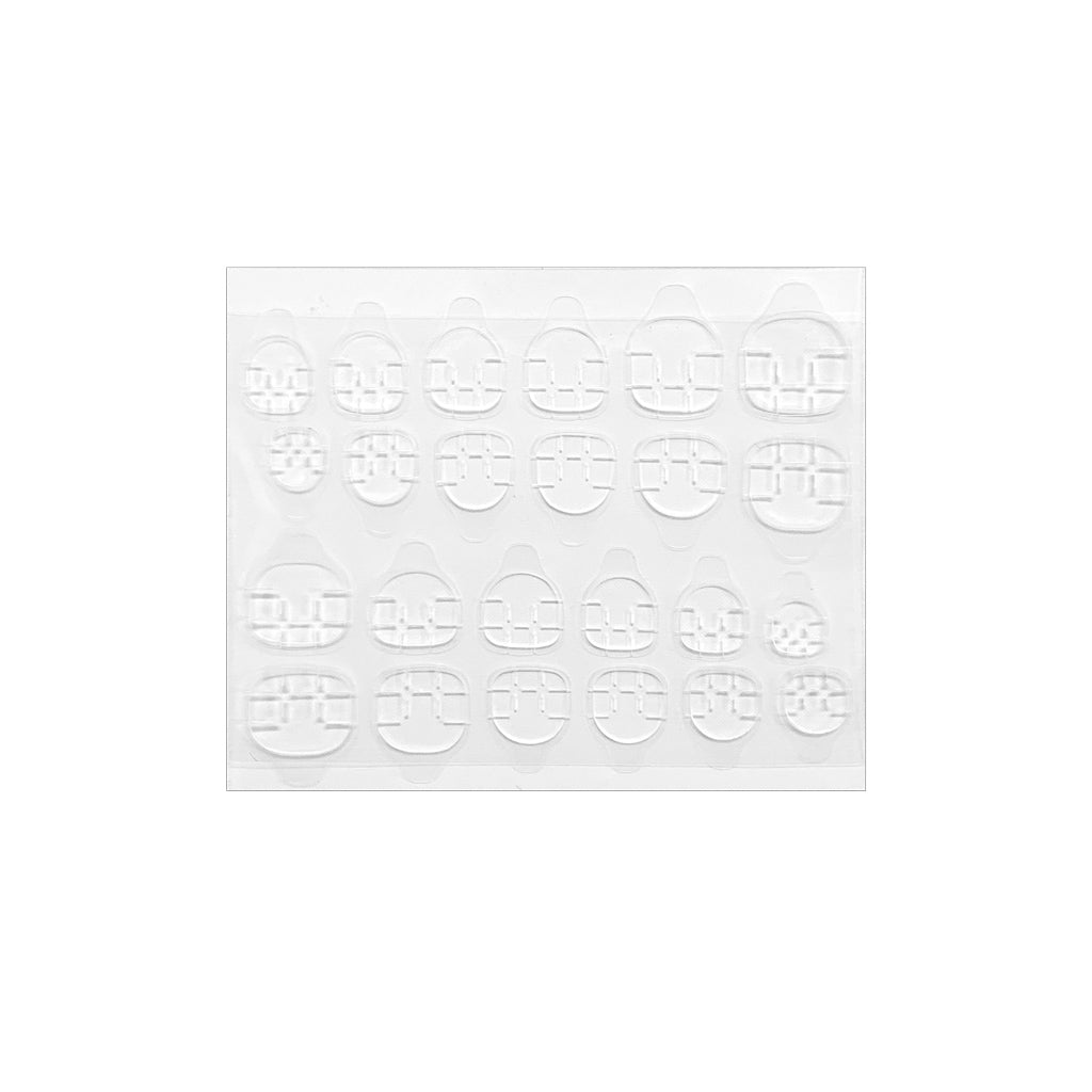 Double Sided Nail Art Adhesive Tabs 10pc  - Clear