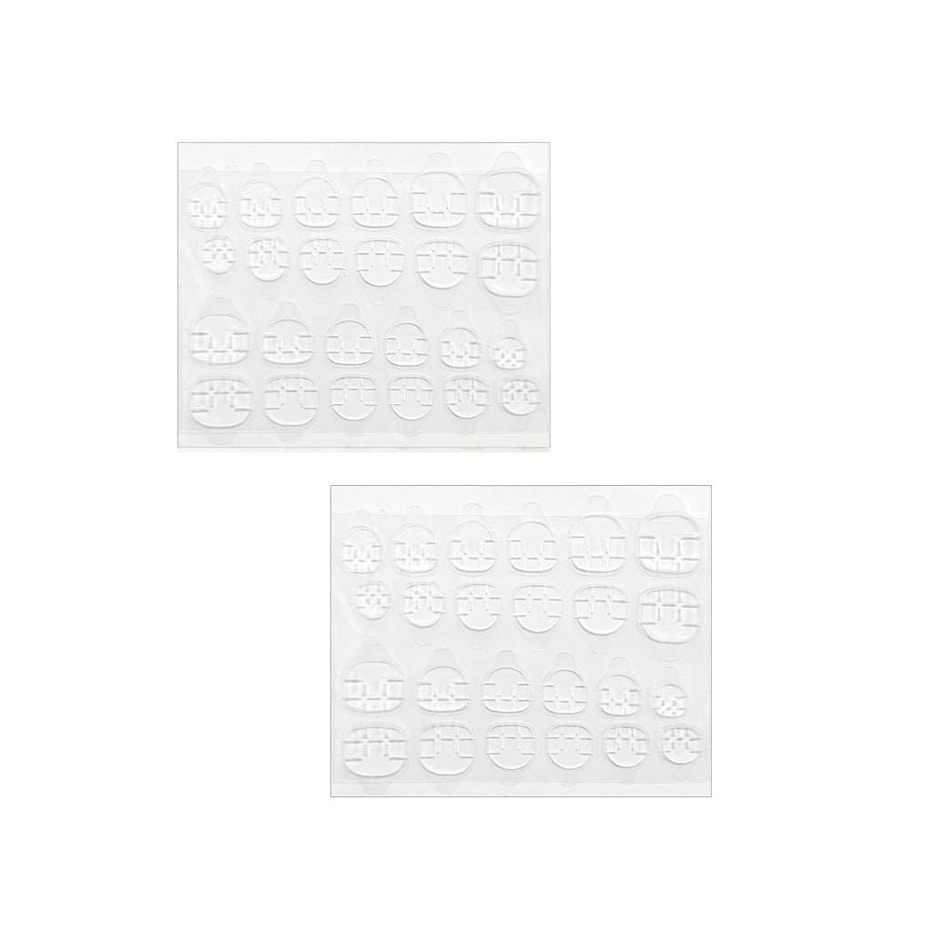 Double Sided Nail Art Adhesive Tabs 10pc  - Clear