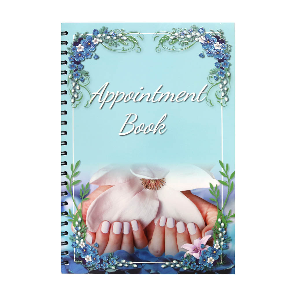 Appointment Book 4 Column Blue 300 pages