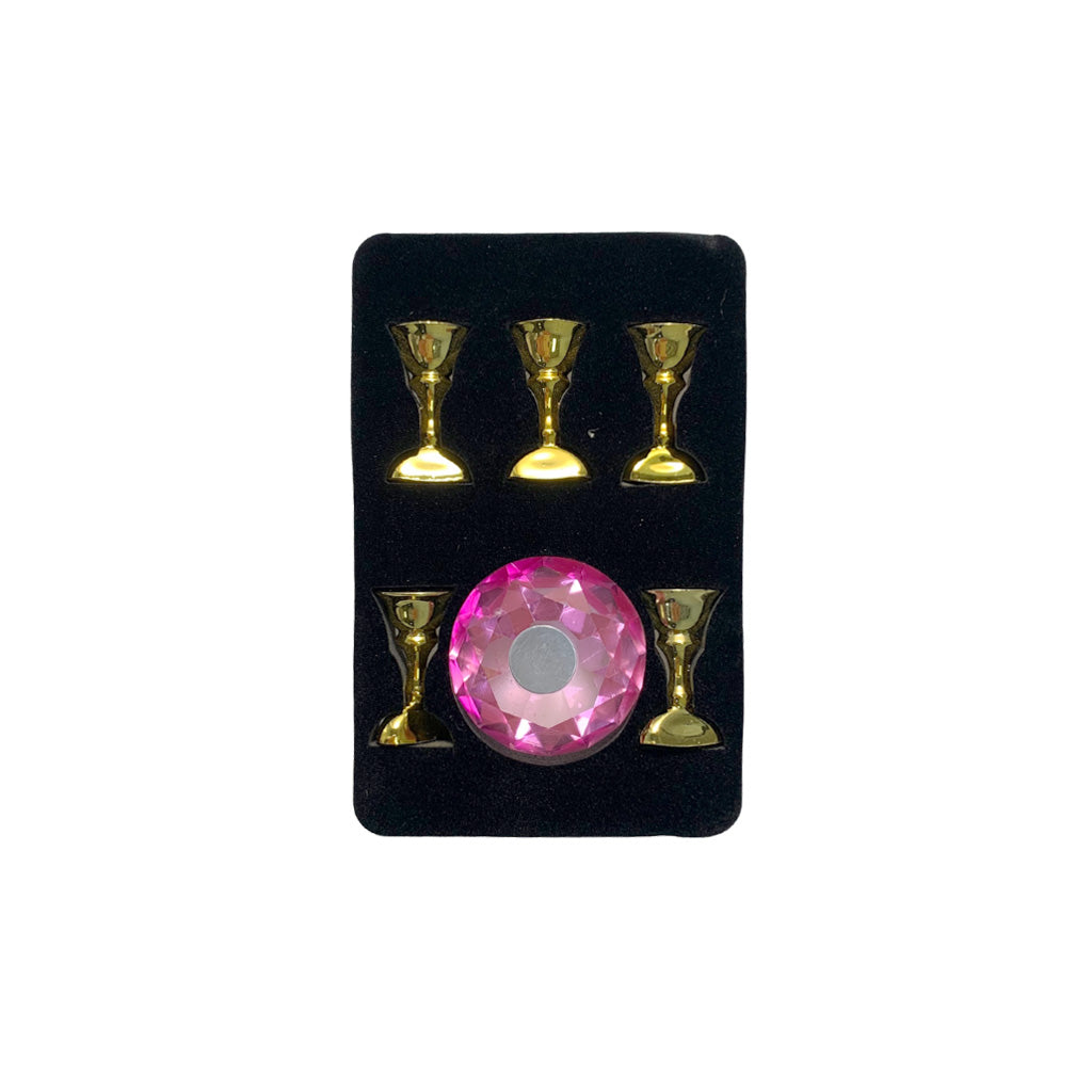 Diamond Nail Holder Magnetic Display Stand - Pink