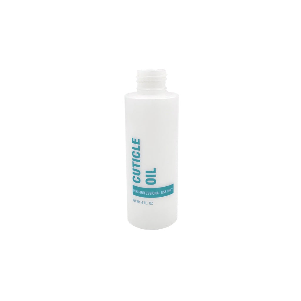 Empty Cuticle Oil Light Blue Bottle 118ml (4oz)