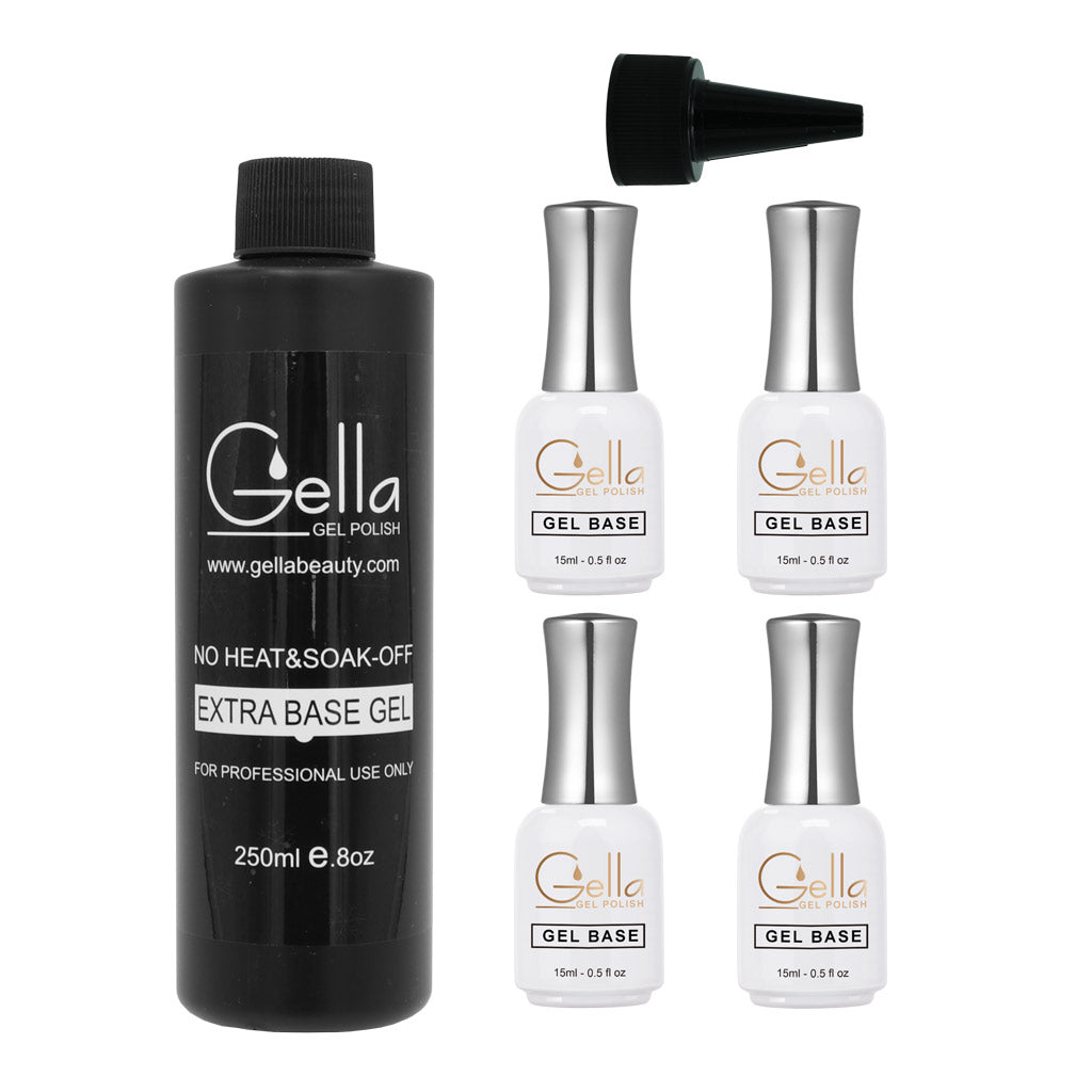 Gella Extra Base Gel Refill Kit 250ml + 4x15ml