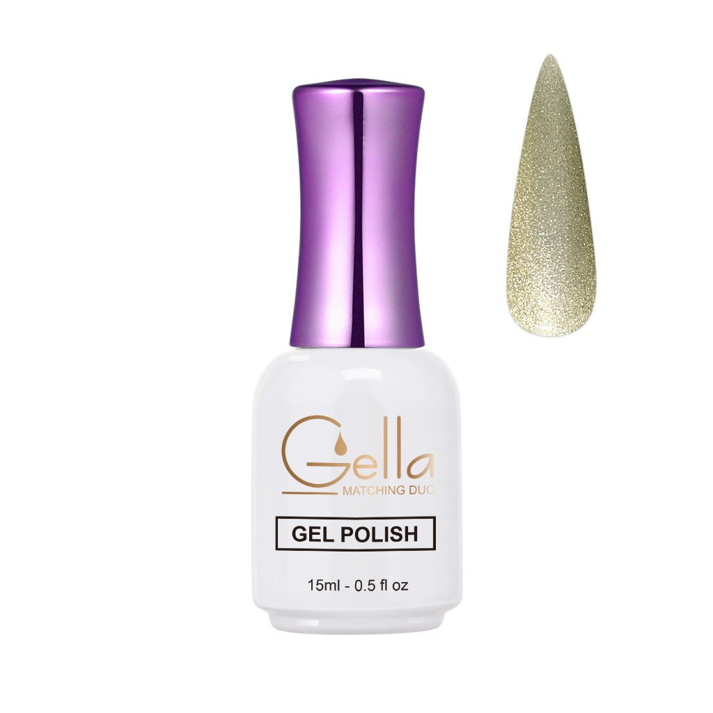 Silver Cat Eyes Gel - CE16 Gold Fire Gel Polish Cat Eye