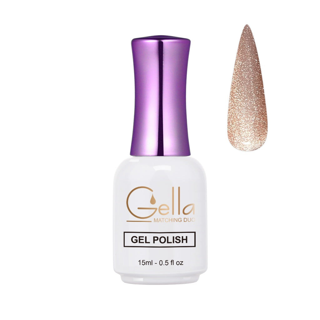 Silver Cat Eyes Gel - CE18 Orange Ember Gel Polish Cat Eye