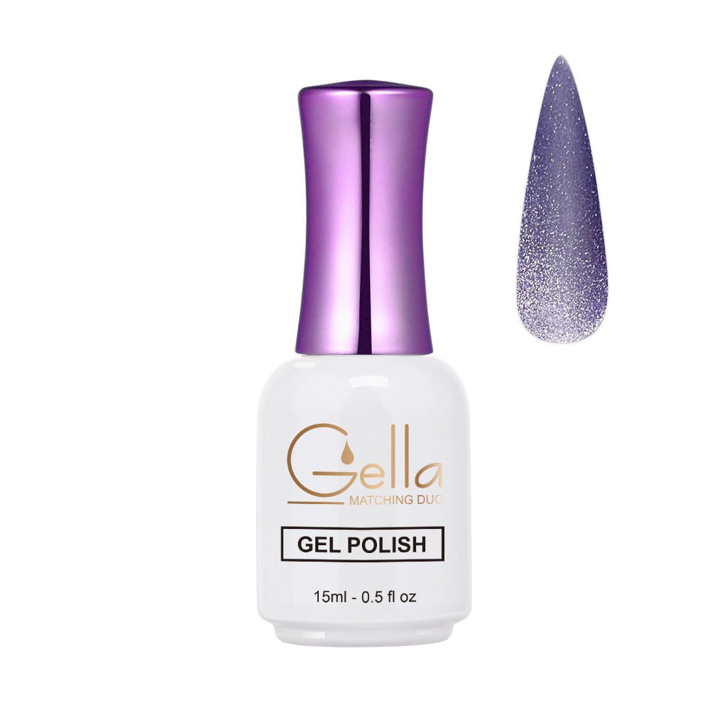Silver Cat Eyes Gel - CE26 Royal Purple Gel Polish Cat Eye