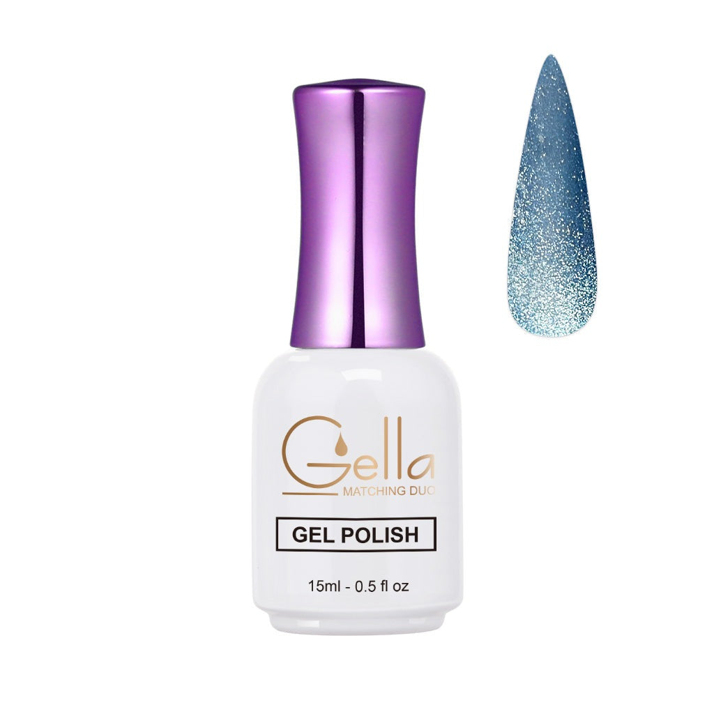 Silver Cat Eyes Gel - CE27 Blue Moon Gel Polish Cat Eye