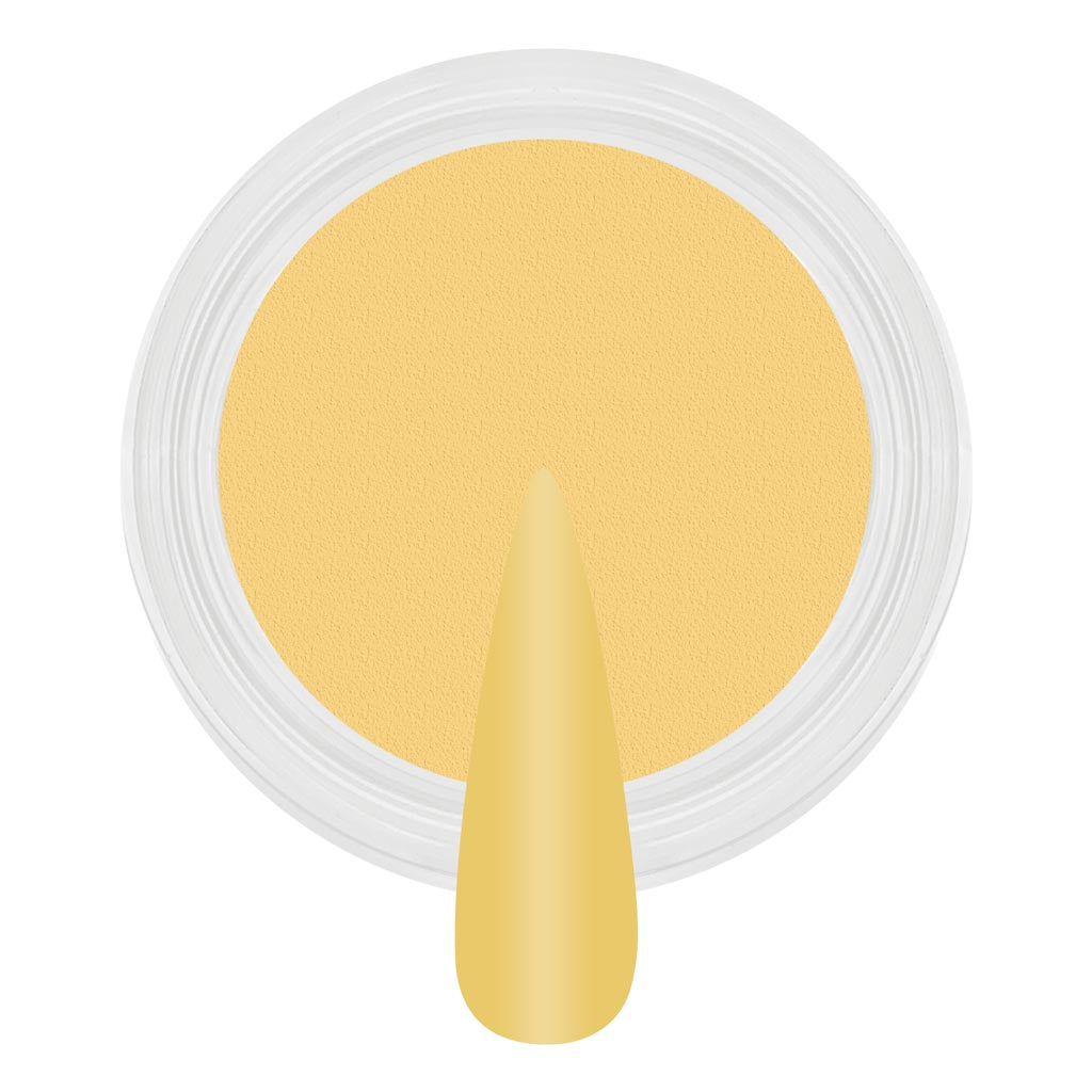 Dip & Acrylic Powder Swatch - D039 Soft Lemon