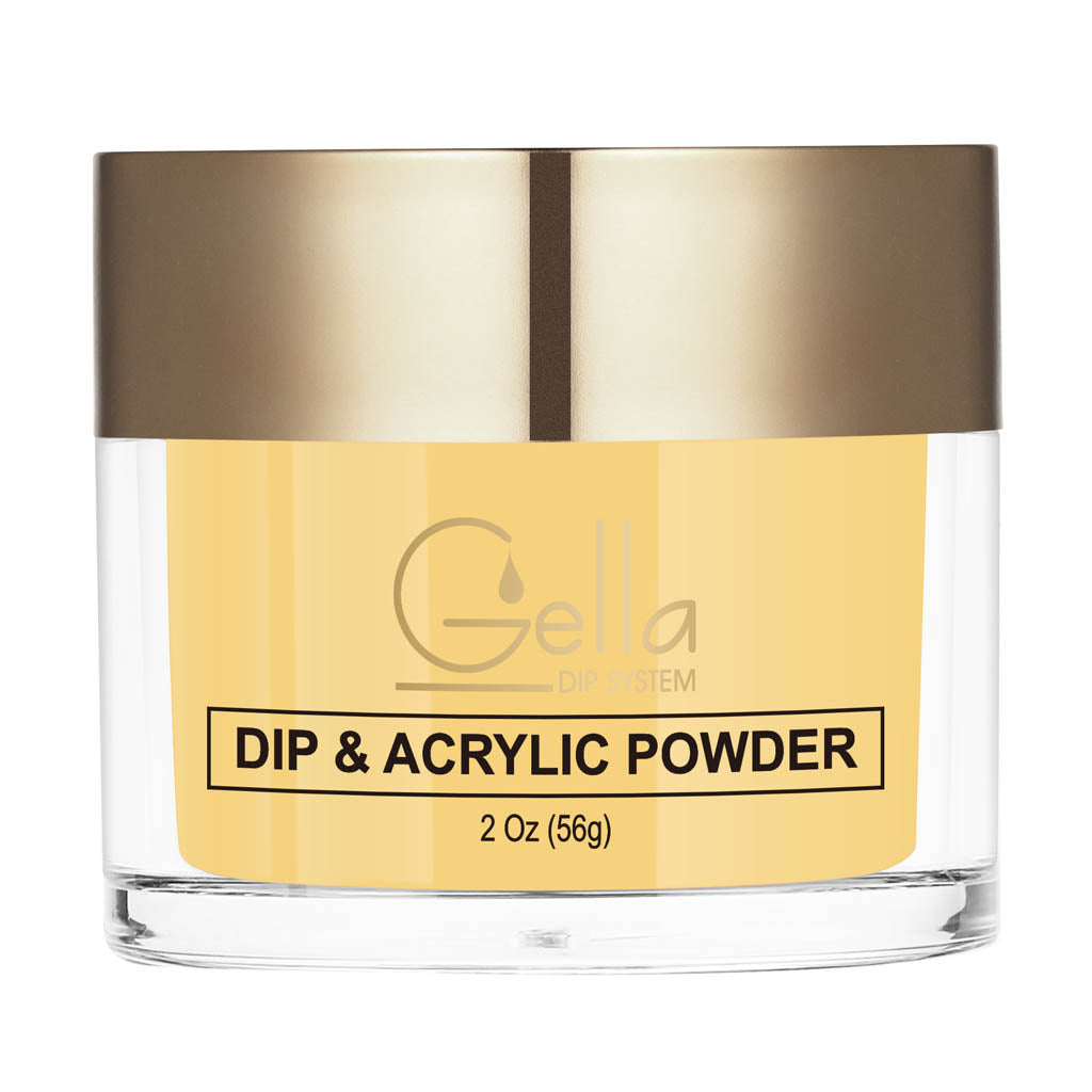 Dip & Acrylic Powder Swatch - D039 Soft Lemon