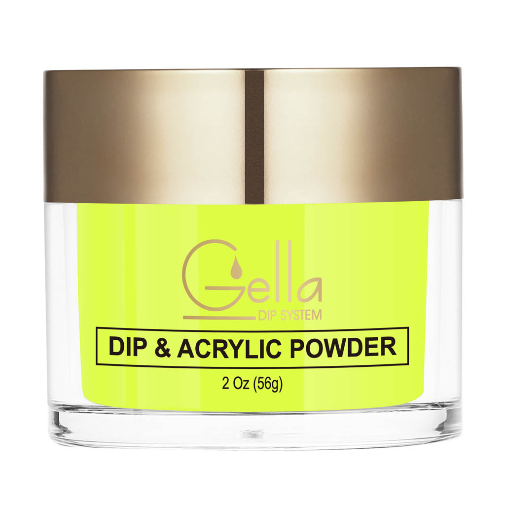 Dip & Acrylic Powder Swatch - D079 Electric Yellow