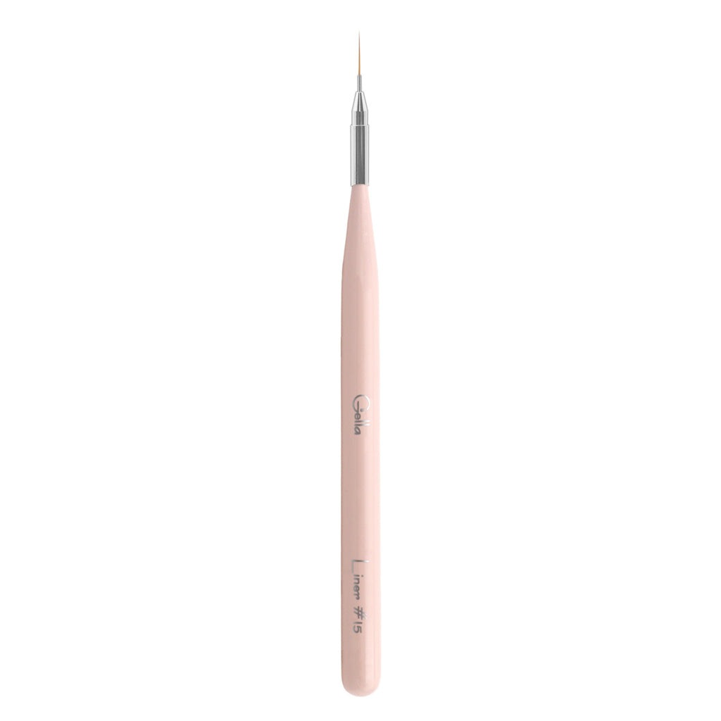 Pink Wooden Brush Nylon Bristles - Liner #15
