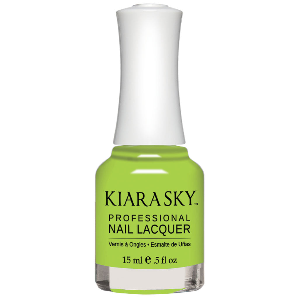 All in One Lacquer Circle Swatch - N5076 Go Green