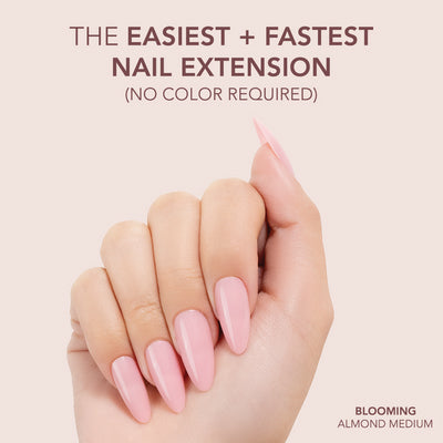 Gelly Tips Cover -  Almond Medium Blooming