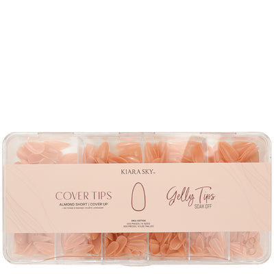 Gelly Tips Cover -  Almond Short Cover Up