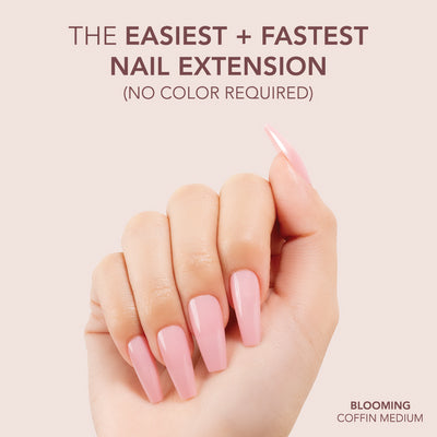 Gelly Tips Cover -  Coffin Medium Blooming