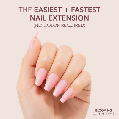 Gelly Tips Cover -  Coffin Short Blooming
