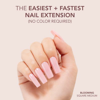 Gelly Tips Cover -  Square Medium Blooming