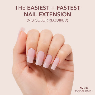 Gelly Tips Cover -  Square Short Amore